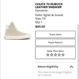 Chuck 70 Nubuck Leather Sneaker Converse